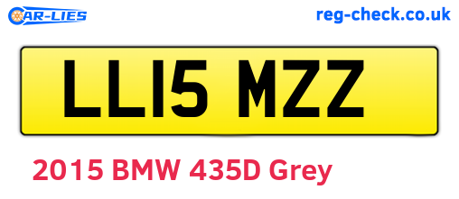 LL15MZZ are the vehicle registration plates.