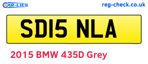 SD15NLA are the vehicle registration plates.