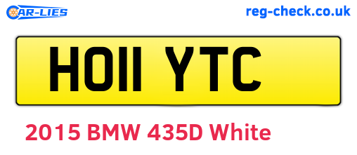 HO11YTC are the vehicle registration plates.
