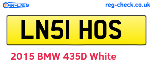 LN51HOS are the vehicle registration plates.