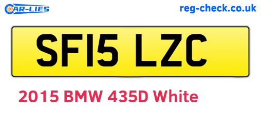 SF15LZC are the vehicle registration plates.
