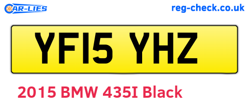 YF15YHZ are the vehicle registration plates.