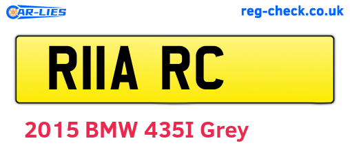 R11ARC are the vehicle registration plates.