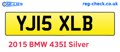 YJ15XLB are the vehicle registration plates.