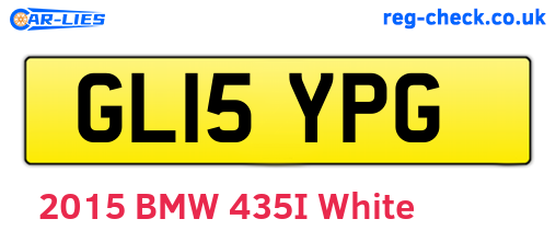 GL15YPG are the vehicle registration plates.