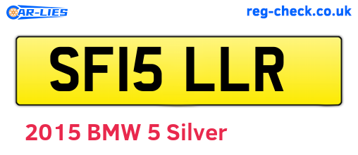 SF15LLR are the vehicle registration plates.