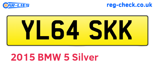 YL64SKK are the vehicle registration plates.