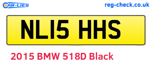 NL15HHS are the vehicle registration plates.