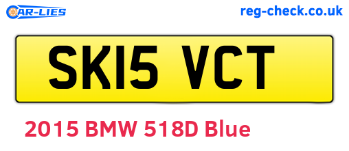 SK15VCT are the vehicle registration plates.
