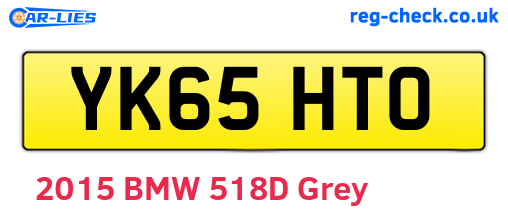 YK65HTO are the vehicle registration plates.