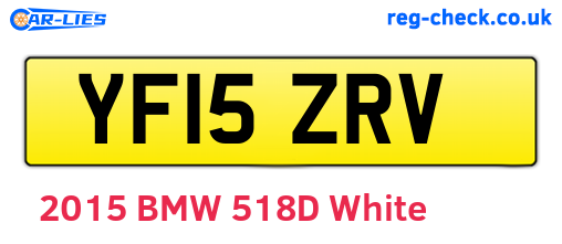YF15ZRV are the vehicle registration plates.