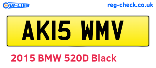 AK15WMV are the vehicle registration plates.