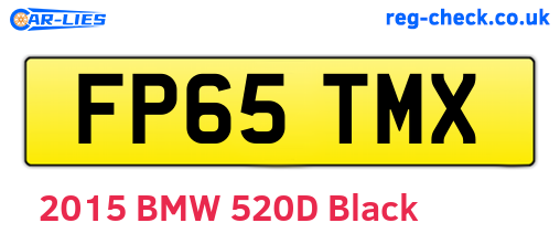 FP65TMX are the vehicle registration plates.