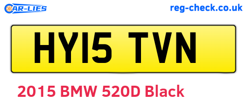 HY15TVN are the vehicle registration plates.