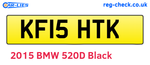 KF15HTK are the vehicle registration plates.