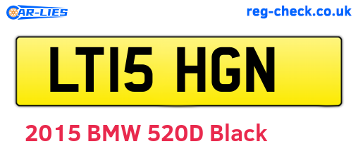 LT15HGN are the vehicle registration plates.