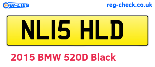 NL15HLD are the vehicle registration plates.