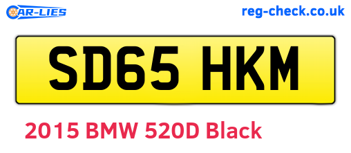 SD65HKM are the vehicle registration plates.