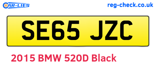 SE65JZC are the vehicle registration plates.
