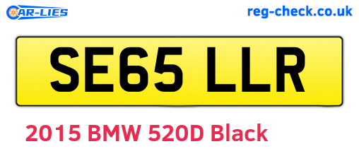 SE65LLR are the vehicle registration plates.