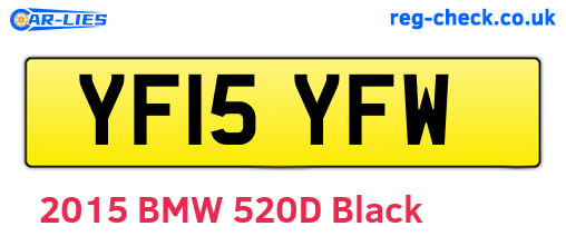 YF15YFW are the vehicle registration plates.