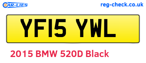 YF15YWL are the vehicle registration plates.