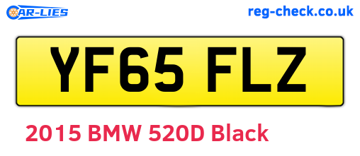 YF65FLZ are the vehicle registration plates.