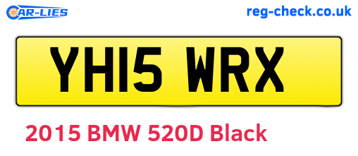 YH15WRX are the vehicle registration plates.