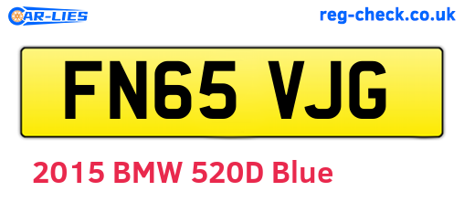 FN65VJG are the vehicle registration plates.