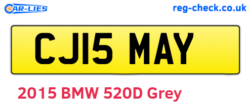 CJ15MAY are the vehicle registration plates.