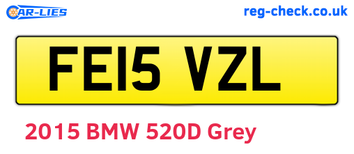 FE15VZL are the vehicle registration plates.