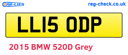 LL15ODP are the vehicle registration plates.