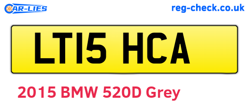LT15HCA are the vehicle registration plates.