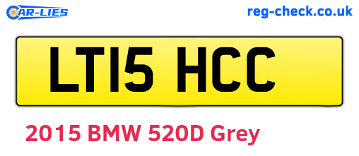LT15HCC are the vehicle registration plates.