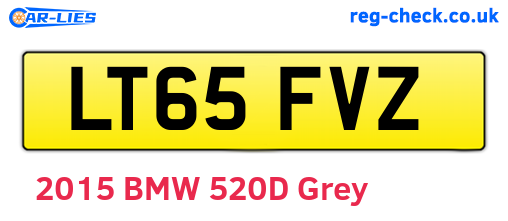 LT65FVZ are the vehicle registration plates.