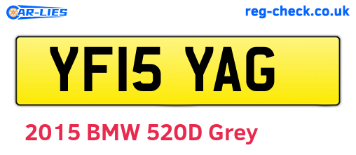 YF15YAG are the vehicle registration plates.