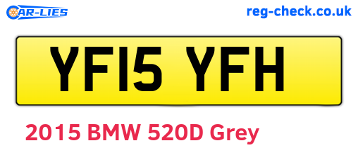 YF15YFH are the vehicle registration plates.