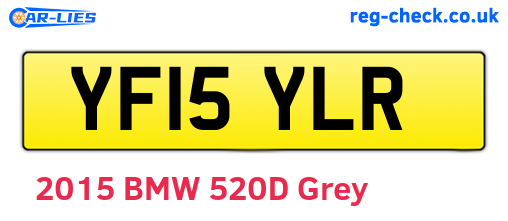 YF15YLR are the vehicle registration plates.