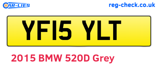 YF15YLT are the vehicle registration plates.