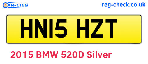 HN15HZT are the vehicle registration plates.