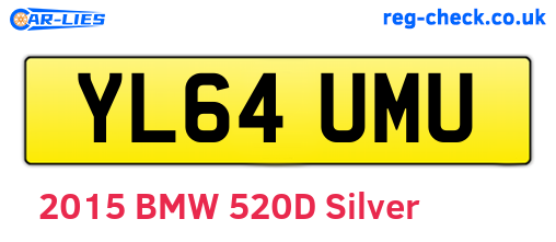 YL64UMU are the vehicle registration plates.