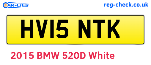 HV15NTK are the vehicle registration plates.