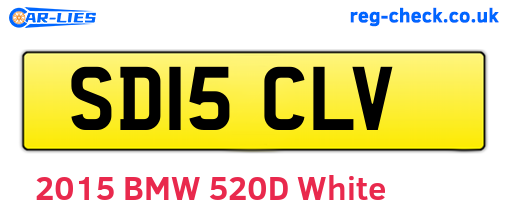 SD15CLV are the vehicle registration plates.