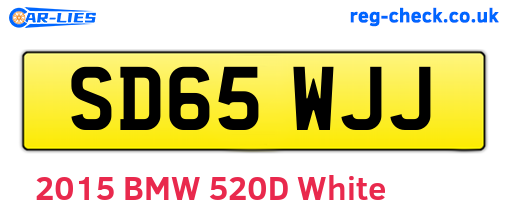 SD65WJJ are the vehicle registration plates.