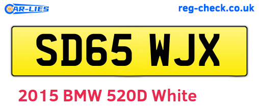 SD65WJX are the vehicle registration plates.