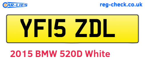 YF15ZDL are the vehicle registration plates.