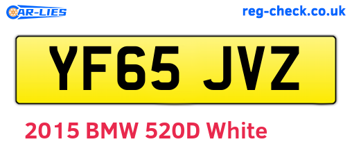 YF65JVZ are the vehicle registration plates.