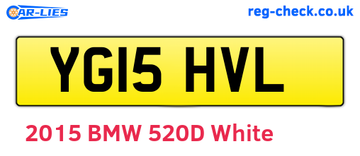 YG15HVL are the vehicle registration plates.