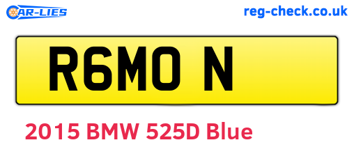 R6MON are the vehicle registration plates.
