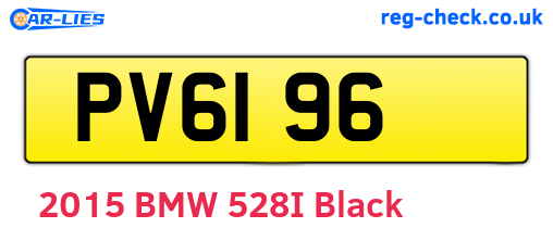 PV6196 are the vehicle registration plates.